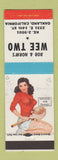 Matchbook Cover - Bob & Norm's Wee Two Oakland CA pinup