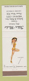 Matchbook Cover - Tibbets' Market Midway City CA Vargas pinup