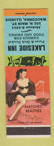 Matchbook Cover - Lakeside Inn Wauconda IL restaurant pinup