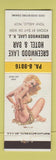 Matchbook Cover - Greenwood Lake Hotel & Bar Greenwood Lake NJ pinup