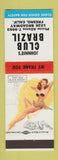 Matchbook Cover - Johnnie's Club Brazil Fresno CA pinup pinup