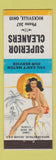 Matchbook Cover - Superior Cleaners Hicksville OH low phone # pinup