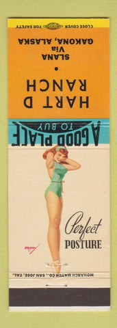 Matchbook Cover - Hard D Ranch Slana Gakona AK pinup