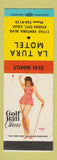 Matchbook Cover - La Tura Motel Studio City CA pinup