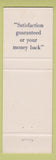 Matchbook Cover - Sears Roebuck and Company