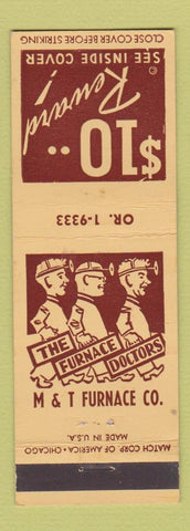 Matchbook Cover - The Furnace Doctors M&T Cleveland OH