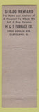 Matchbook Cover - The Furnace Doctors M&T Cleveland OH
