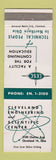Matchbook Cover - Cleveland Engineering Scientific Center OH