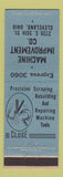 Matchbook Cover - Machine Improvement Company Cleveland OH