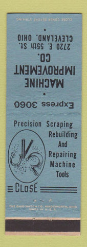 Matchbook Cover - Machine Improvement Company Cleveland OH
