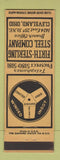 Matchbook Cover - Firth Sterling Steel company Cleveland OH