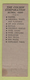 Matchbook Cover - Colson Corp Elyria OH