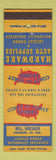 Matchbook Cover - Coast to Coast Hardware Bill Kreiger Larimore ND