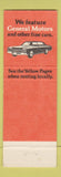Matchbook Cover - Budget Car Rentals Dallas TX Love Field