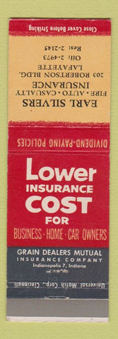 Matchbook Cover - Earl Silvers Insurance Lafayette IN?