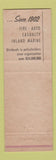 Matchbook Cover - Earl Silvers Insurance Lafayette IN?