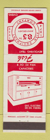 Matchbook Cover - Fish Equipment Oven Beloit WI