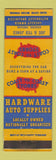 Matchbook Cover - Coast to Coast Hardware Jones Eugene OR