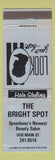 Matchbook Cover - Bright Spot Salon Speedway IN? WEAR BLUE