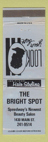 Matchbook Cover - Bright Spot Salon Speedway IN? WEAR BLUE