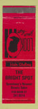 Matchbook Cover - Bright Spot Salon Speedway IN? RED