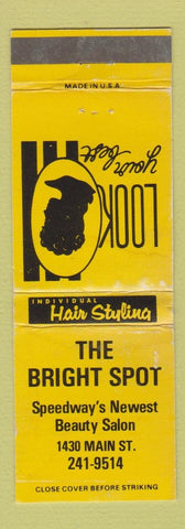 Matchbook Cover - Bright Spot Salon Speedway IN? WEAR YELLOW