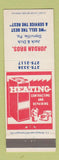 Matchbook Cover - Jordan Bros Heating Danville PA