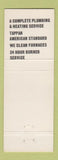 Matchbook Cover - Jordan Bros Heating Danville PA