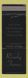 Matchbook Cover - Riverby Farms Riding Apparel Dublin OH