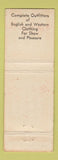 Matchbook Cover - Riverby Farms Riding Apparel Dublin OH