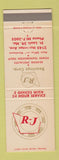 Matchbook Cover - RJ Bearings Corp ST Louis MO