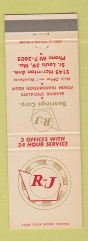 Matchbook Cover - RJ Bearings Corp ST Louis MO