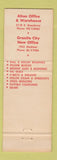 Matchbook Cover - RJ Bearings Corp ST Louis MO
