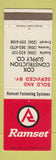 Matchbook Cover - Ramset Fastening System Cox Construction Seattle Tacoma WA