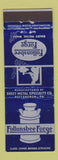 Matchbook Cover - Follansbee Forge Pittsburgh PA Dairy Metal Wear