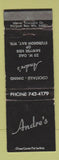 Matchbook Cover - Andre's Restaurant Sturgeon Bay WI