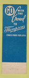 Matchbook Cover - Thompson's Restaurants