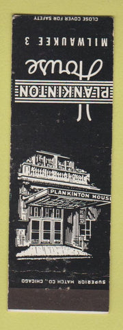 Matchbook Cover - Plankinton House Milwaukee WI