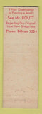 Matchbook Cover - Rouffs Women's Clothes Milwaukee WI WEAR