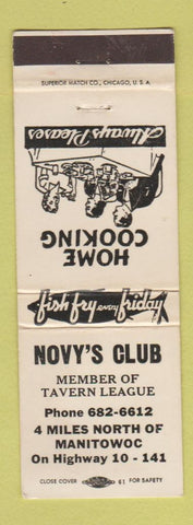 Matchbook Cover - Voy's Club Manitowoc WI