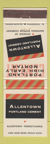 Matchbook Cover - Allentown Portland Cement PA
