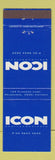 Matchbook Cover - Icon Bar Lounge Cafe Melbourne Australia