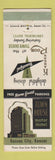 Matchbook Cover - Town House Motor Hotel Kansas City MO