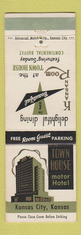 Matchbook Cover - Town House Motor Hotel Kansas City MO
