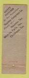 Matchbook Cover - Houston Compress Plants Wichita Falls Childress TX WEAR