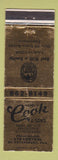 Matchbook Cover - Harry Cook Real Estate Insurance St Petersburg FL WEAR