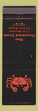 Matchbook Cover - The Cracked Crab Ann Arbor MI