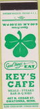 Matchbook Cover - Key's Cafe Owatonna MN shamrock