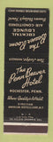 Matchbook Cover - Penn Beaver Hotel Rochester PA