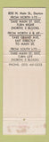 Matchbook Cover - Suttmiller's Theater Restaurant Dayton OH WEAR